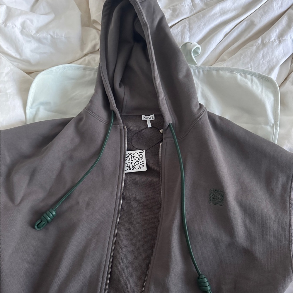 Loewe Hoodie with Alpine Leather Drawstrings